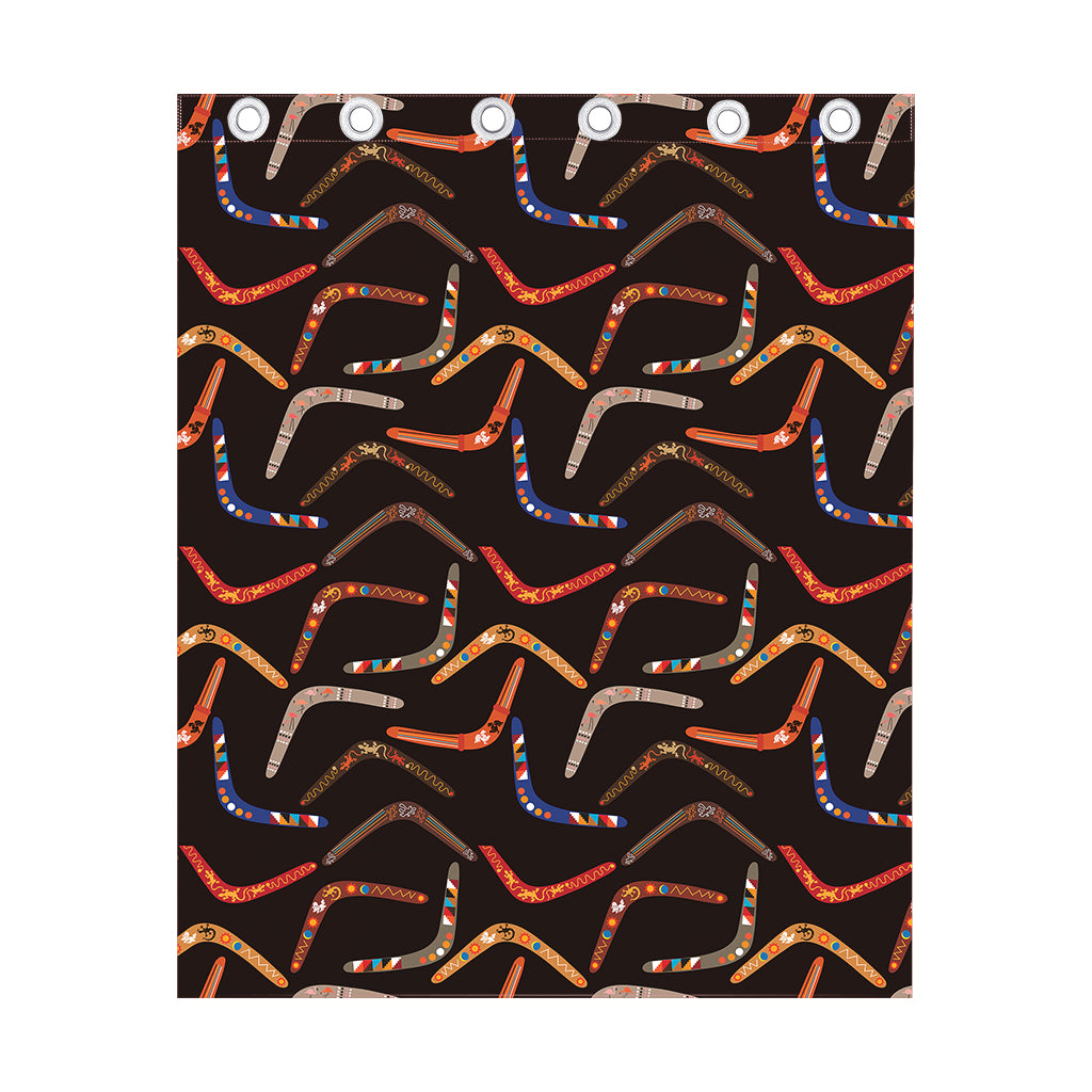 Australian Boomerang Pattern Print Curtain