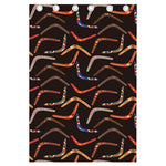 Australian Boomerang Pattern Print Curtain