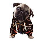 Australian Boomerang Pattern Print Dog Zip Up Hoodie