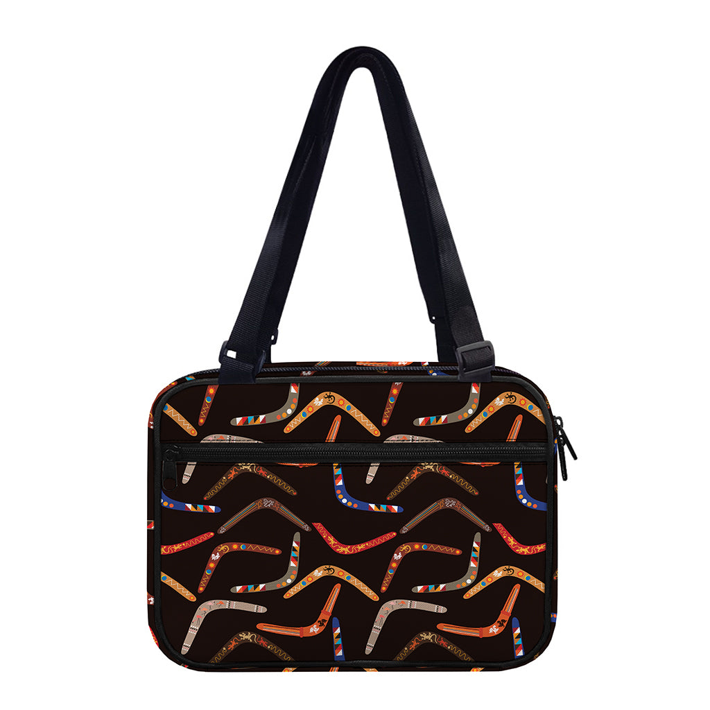 Australian Boomerang Pattern Print Double Strap Bible Bag