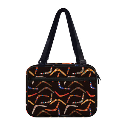 Australian Boomerang Pattern Print Double Strap Bible Bag