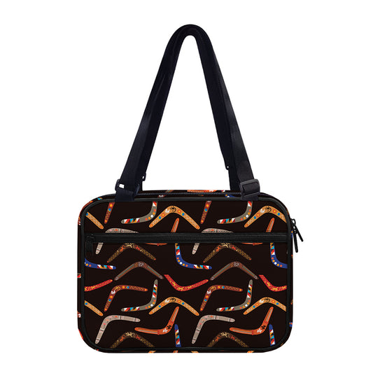 Australian Boomerang Pattern Print Double Strap Bible Bag