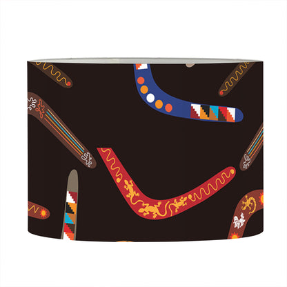 Australian Boomerang Pattern Print Drum Lamp Shade
