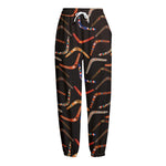 Australian Boomerang Pattern Print Fleece Lined Knit Pants