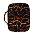 Australian Boomerang Pattern Print Front Pocket Bible Bag