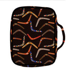 Australian Boomerang Pattern Print Front Pocket Bible Bag