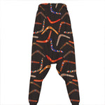 Australian Boomerang Pattern Print Hammer Pants