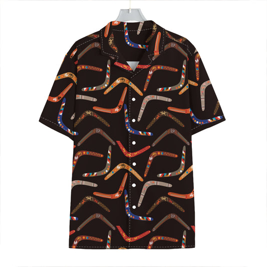 Australian Boomerang Pattern Print Hawaiian Shirt