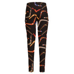 Australian Boomerang Pattern Print High-Waisted Pocket Leggings