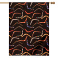 Australian Boomerang Pattern Print House Flag