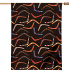 Australian Boomerang Pattern Print House Flag