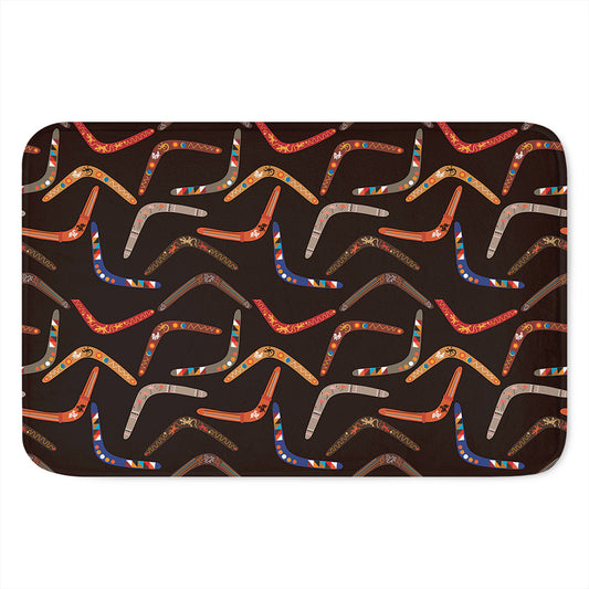 Australian Boomerang Pattern Print Indoor Door Mat