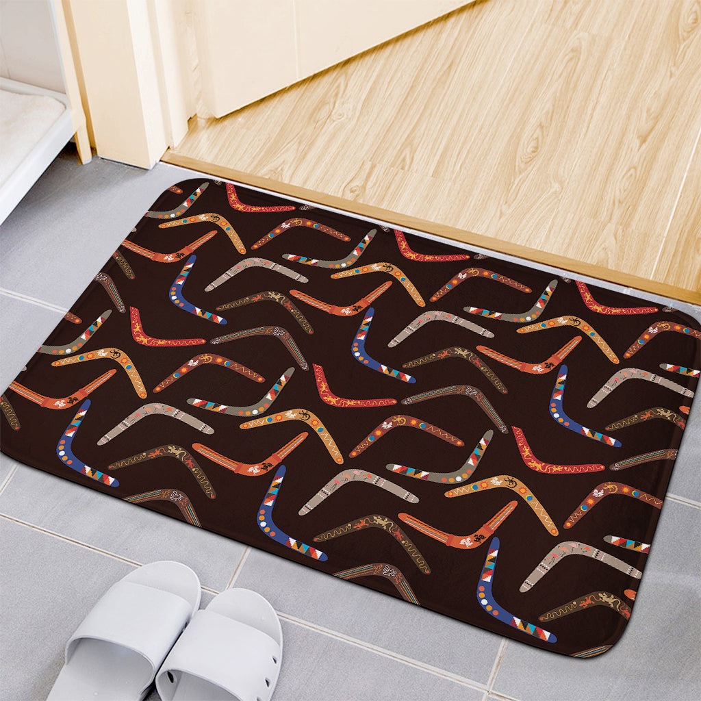 Australian Boomerang Pattern Print Indoor Door Mat