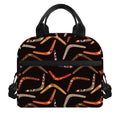 Australian Boomerang Pattern Print Insulated Lunch Bag