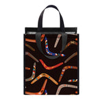 Australian Boomerang Pattern Print Insulated Lunch Tote