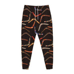 Australian Boomerang Pattern Print Jogger Pants