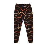 Australian Boomerang Pattern Print Jogger Pants