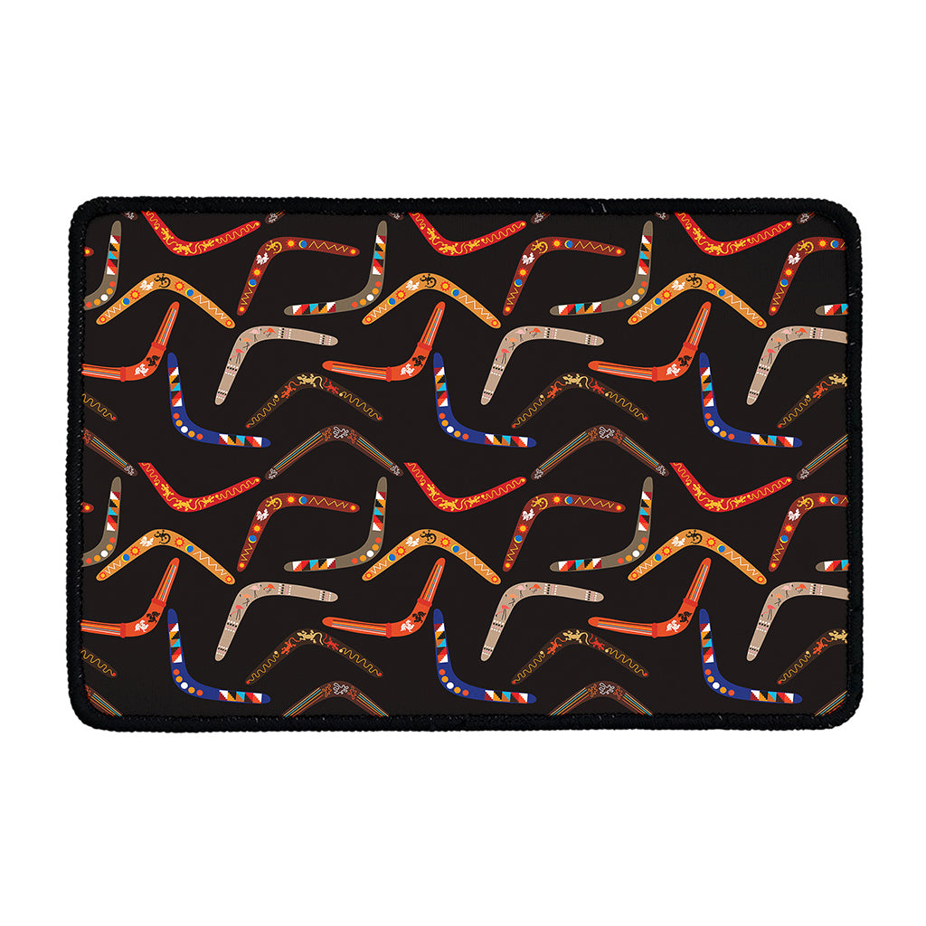 Australian Boomerang Pattern Print Kitchen Mat