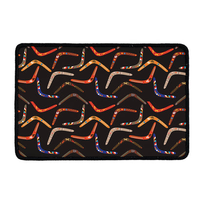 Australian Boomerang Pattern Print Kitchen Mat