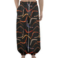 Australian Boomerang Pattern Print Lantern Pants