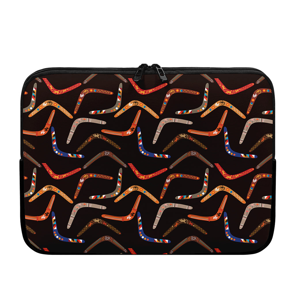 Australian Boomerang Pattern Print Laptop Sleeve