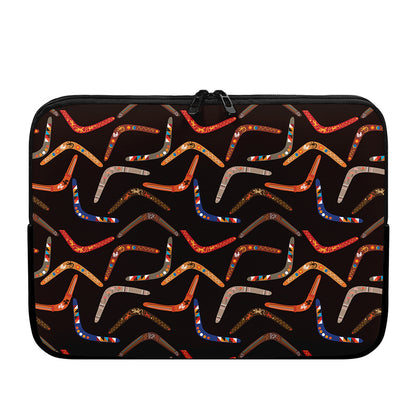 Australian Boomerang Pattern Print Laptop Sleeve