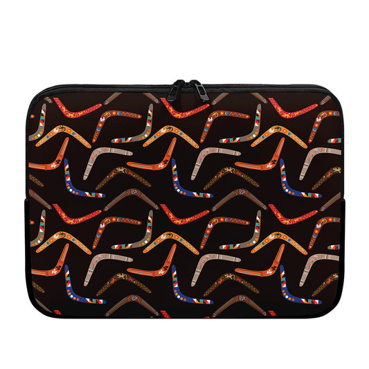 Australian Boomerang Pattern Print Laptop Sleeve