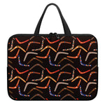 Australian Boomerang Pattern Print Laptop Sleeve With Handle
