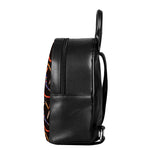 Australian Boomerang Pattern Print Leather Backpack