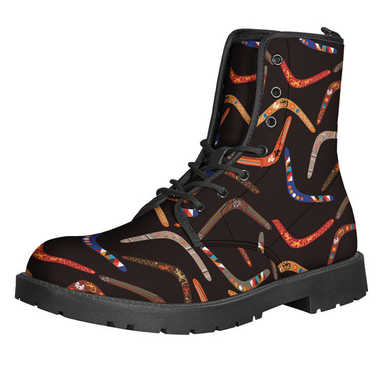 Australian Boomerang Pattern Print Backpack