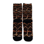 Australian Boomerang Pattern Print Long Socks