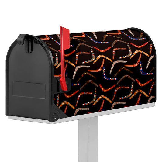 Australian Boomerang Pattern Print Mailbox Cover