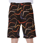 Australian Boomerang Pattern Print Men's Beach Shorts