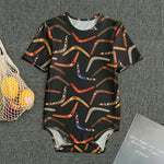 Australian Boomerang Pattern Print Men's Bodysuit