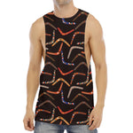 Australian Boomerang Pattern Print Men's Muscle Tank Top