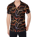 Australian Boomerang Pattern Print Men's Shirt