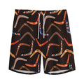 Australian Boomerang Pattern Print Men's Athletic Shorts