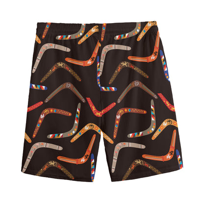 Australian Boomerang Pattern Print Men's Sports Shorts