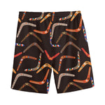 Australian Boomerang Pattern Print Men's Sports Shorts