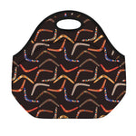 Australian Boomerang Pattern Print Neoprene Lunch Bag
