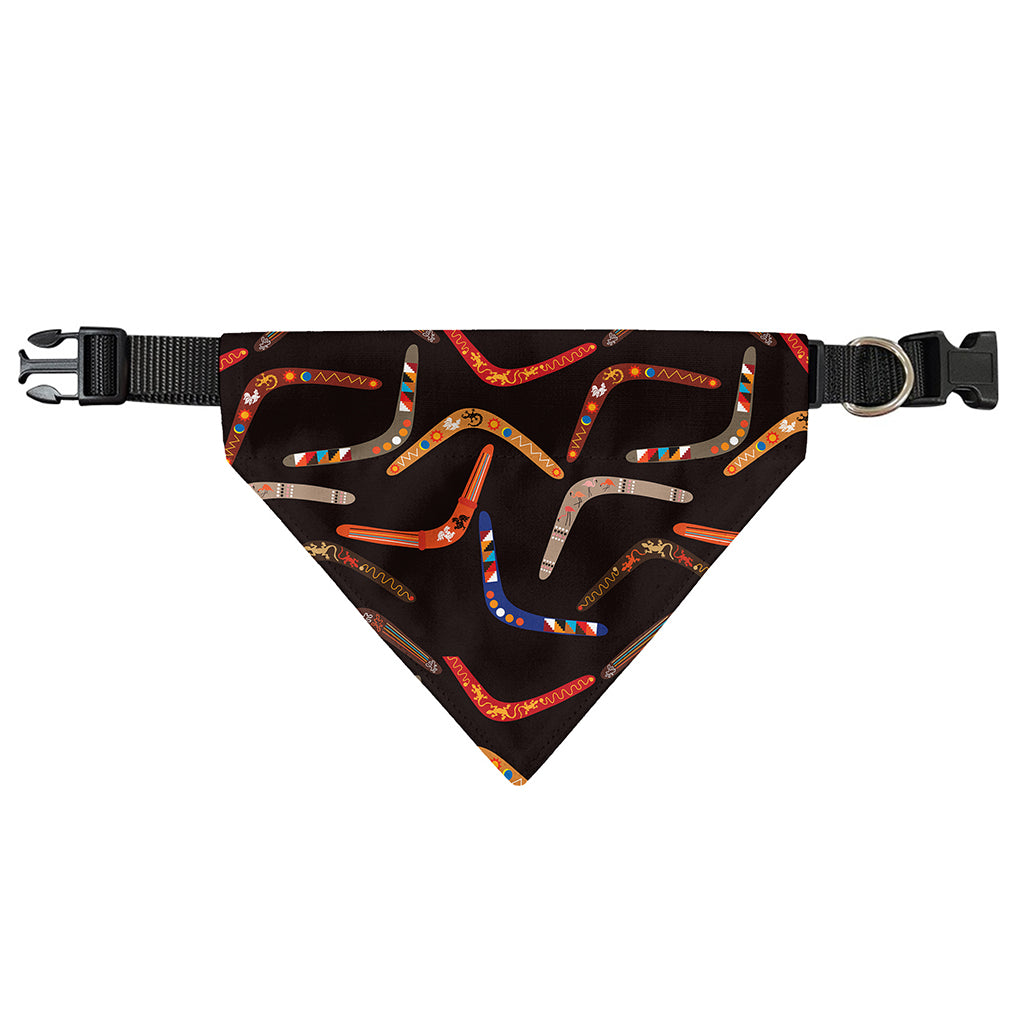 Australian Boomerang Pattern Print Over The Collar Dog Bandana