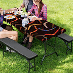 Australian Boomerang Pattern Print Picnic Table Cover