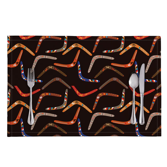 Australian Boomerang Pattern Print Placemat