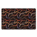 Australian Boomerang Pattern Print Polyester Doormat