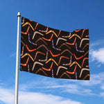 Australian Boomerang Pattern Print Polyester Flag