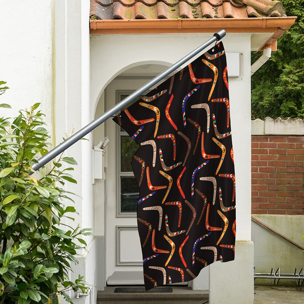 Australian Boomerang Pattern Print Polyester Flag