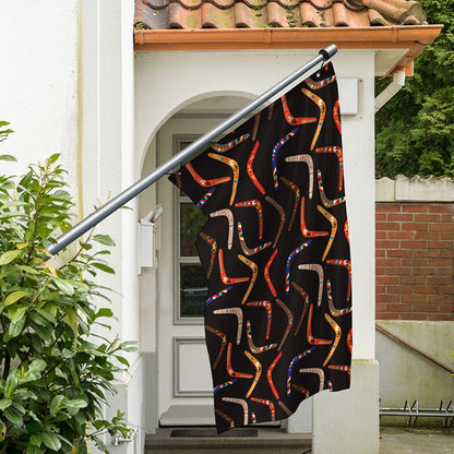 Australian Boomerang Pattern Print Polyester Flag