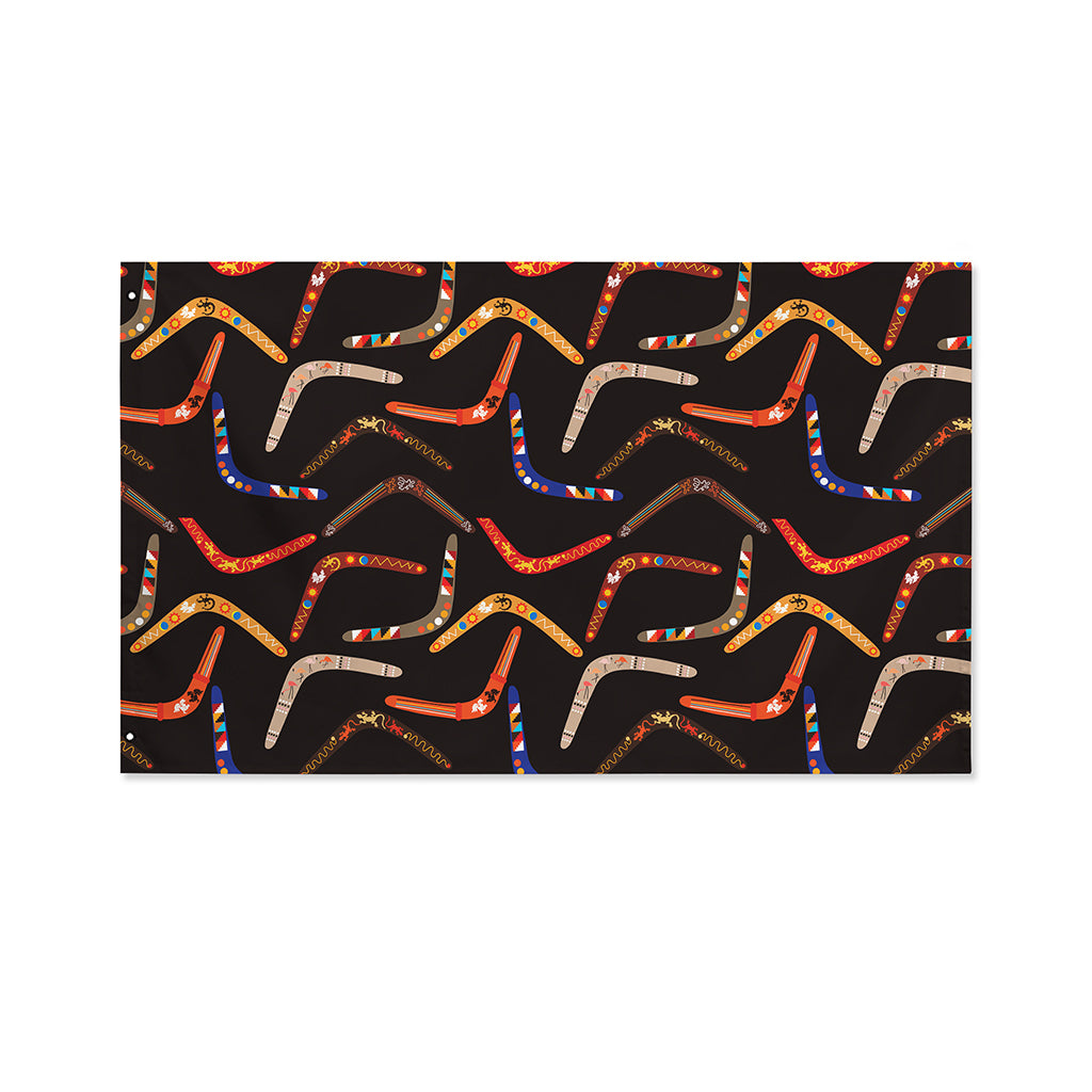Australian Boomerang Pattern Print Polyester Flag