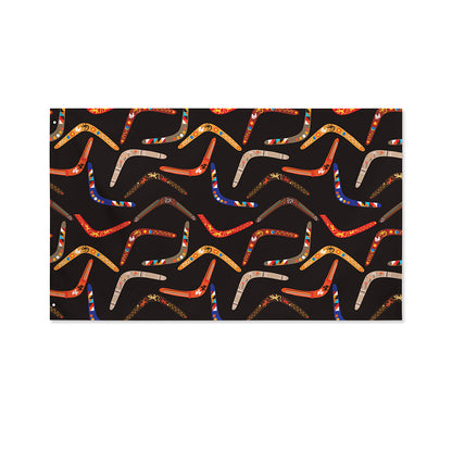 Australian Boomerang Pattern Print Polyester Flag