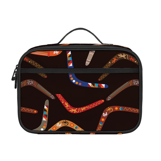 Australian Boomerang Pattern Print Portable Lunch Bag